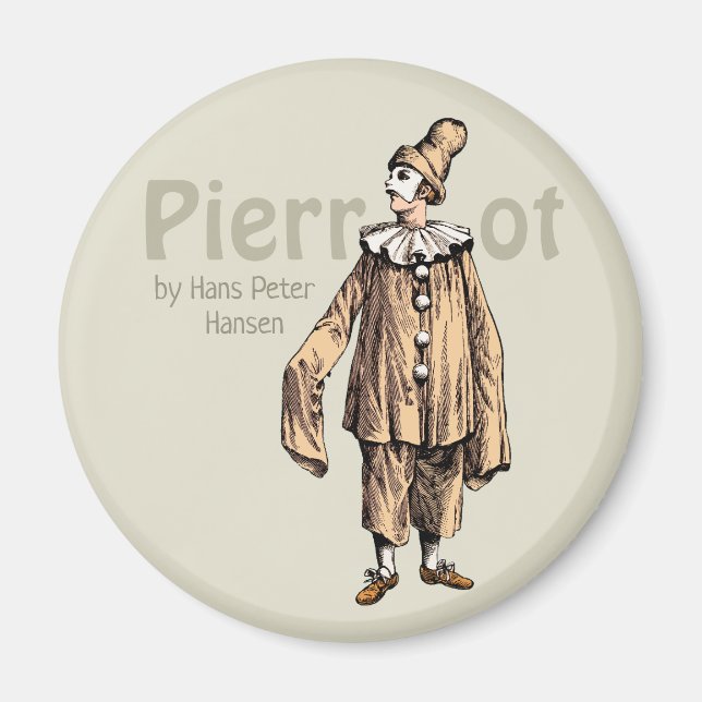 Imán Pierrot de Hans Peter Hansen CC0235 Fridge art (Frente)