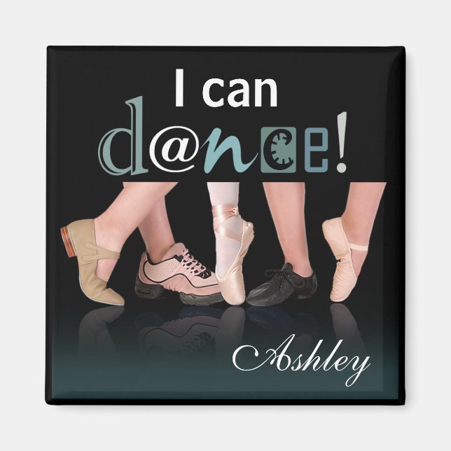 Imán "Pies de baile" - Coreógrafo, bailarín, instructor (Frente)