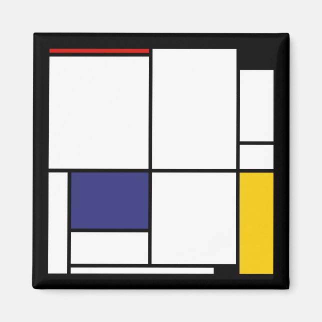Imán Piet Mondrian, Tableau 1 (Frente)