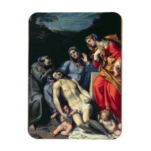 Imán Pieta con San Francisco y Santa María Magdalena, c