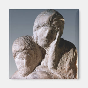 Imán Pieta de Rondanini, detalle de las cabezas de