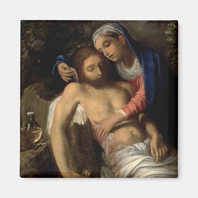Imán Pietà (María y Jesús) (por Adam Elsheimer) (Frente)