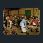 Imán Pieter Bruegel, el anciano - Boda campesino<br><div class="desc">Boda campesina de Pieter Bruegel el Mayor,  1566-1569. Aceite en el panel.</div>