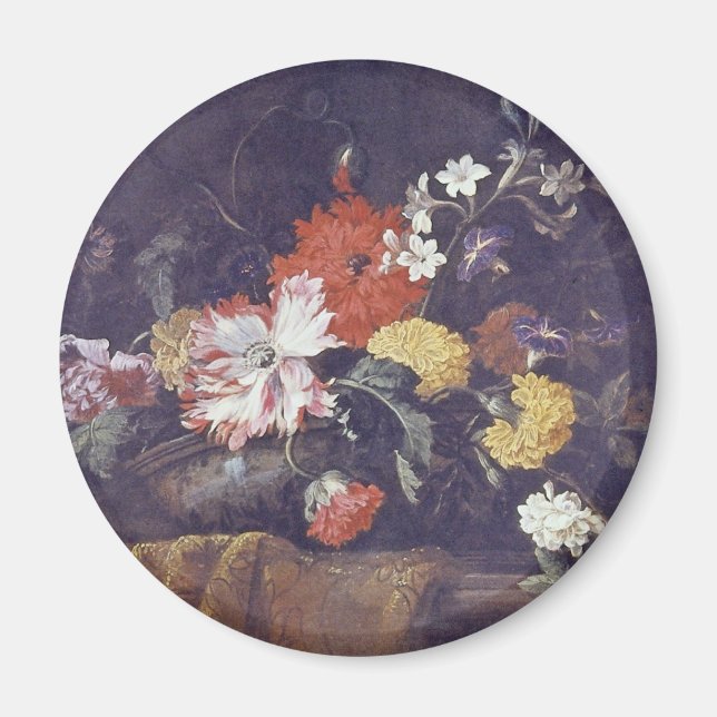Imán Pieza de flores naranja - Papas..., Jean Baptiste  (Frente)