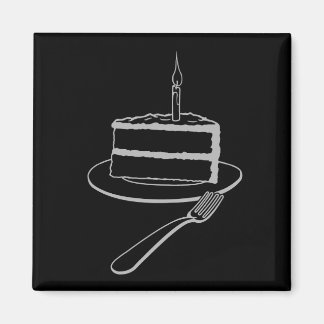 Imán Pieza Exquisita de Diseño de Pastel, Cumpleaños o
