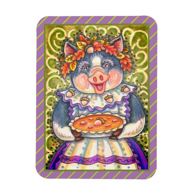 IMÁN PIG & ACORN PIE, GRACIAS HECHAS CON AMOR (Vertical)