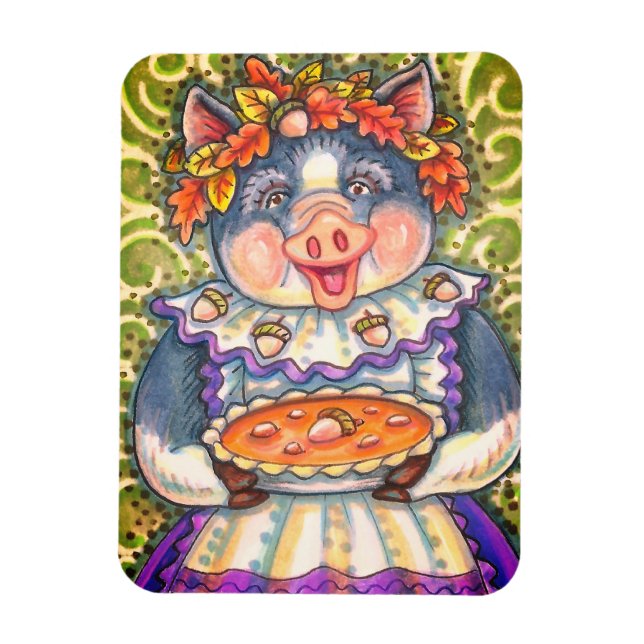 IMÁN PIG & ACORN PIE, GRACIAS HECHAS CON AMOR (Vertical)