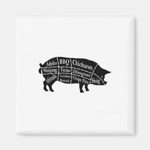 Imán Pig Parts Filipino Food Bbq Pinoy Adobo Funny Porc