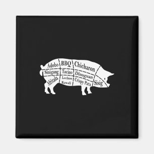 Imán Pig Parts Filipino Food Bbq Pinoy Adobo Funny Porc