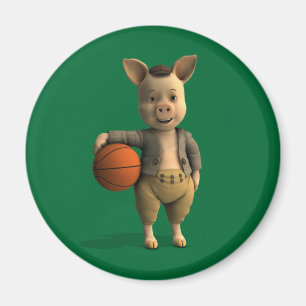 Imán Piglet de Basketballer