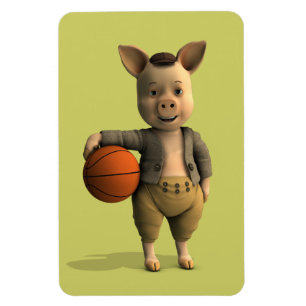 Imán Piglet de Basketballer