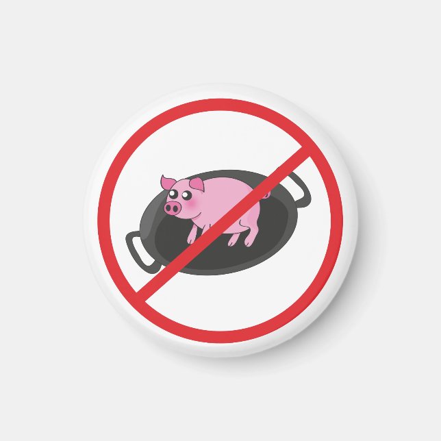Imán Pigs aren't food (Frente)