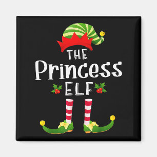 Imán Pijama a juego de Princesa Elfo de Navidad Fiesta