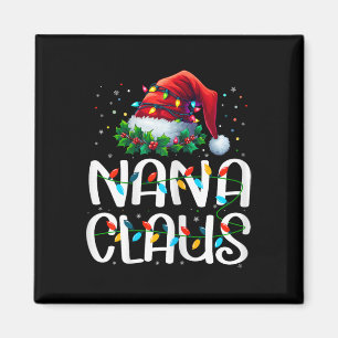 Imán Pijama de luces de Navidad Nana Claus para familia