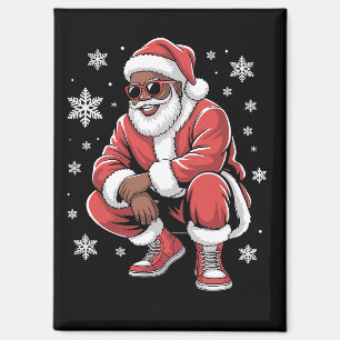 Imán Pijama de Navidad afroamericano Xmas Afro Papá Noe