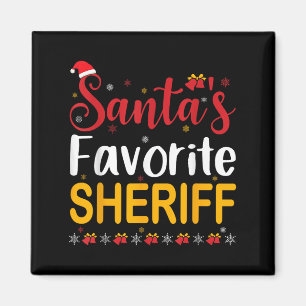 Imán Pijama familiar a juego del sheriff favorito de Sa
