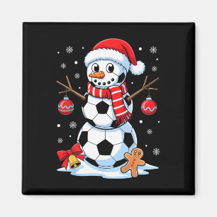 Imán Pijama Navideño Futbol Muñeco de Nieve Sombrero de