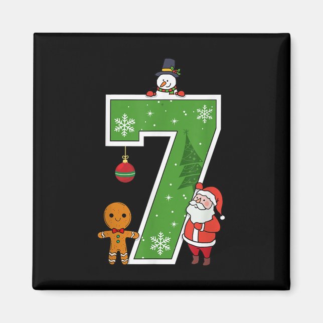 Imán Pijamas de pareja con meme de Navidad coincidentes (Frente)