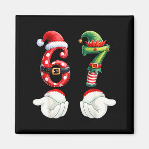 Imán Pijamas divertidas de Navidad 67 Seis Siete Meme 6