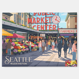 Imán Pike Place Market EE. UU.