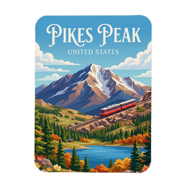 Imán Pikes Peak Colorado (Vertical)