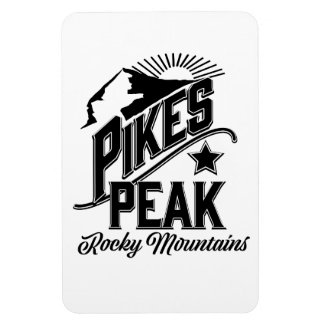 Imán Pikes Pico Montañas Rocosas Vintage