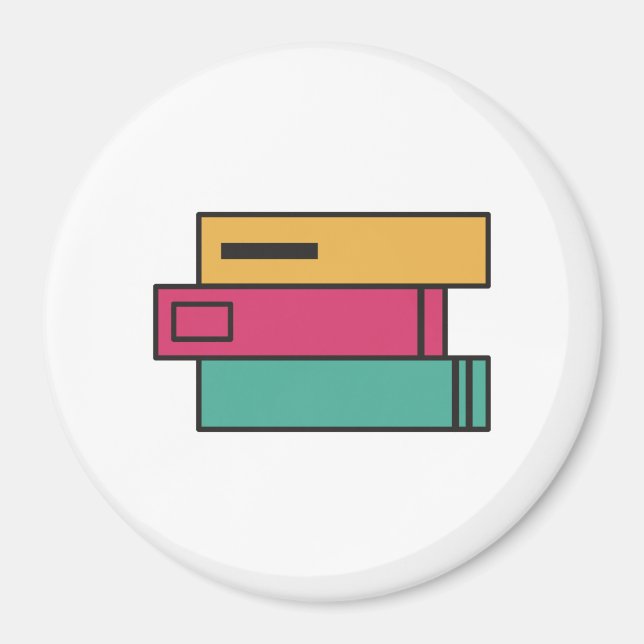Imán pila de libros (Frente)