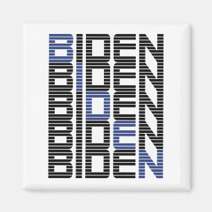 Imán pila de texto de biden