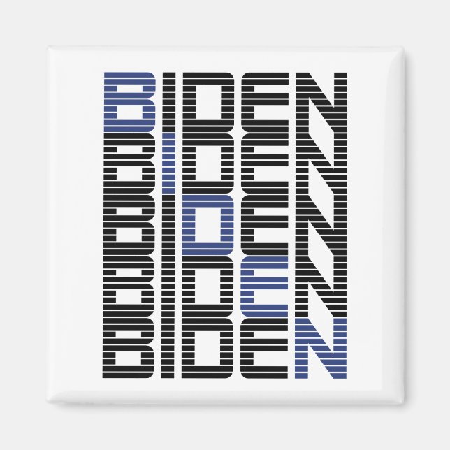 Imán pila de texto de biden (Frente)