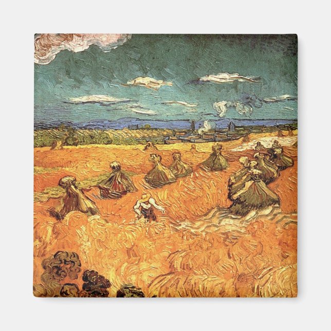 Imán pilas de trigo con pañal (Frente)