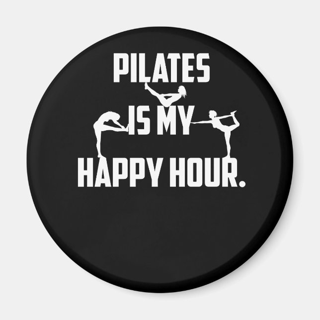Imán Pilates es mi hora feliz (Frente)