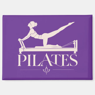 Imán Pilates Reformer Morado y Rosa Pálido