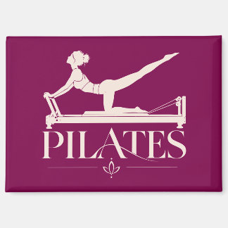 Imán Pilates Reformer Vino y Rosa Pálido