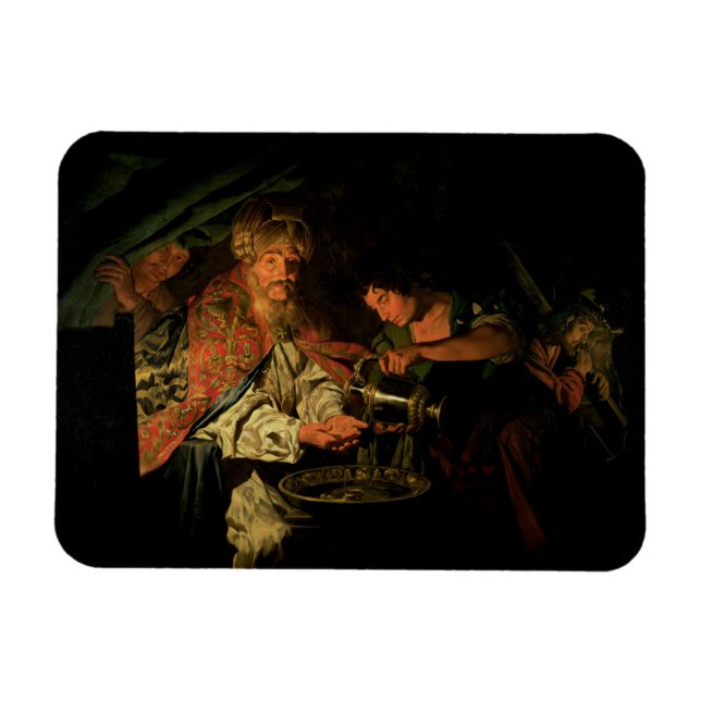 Imán Pilato Lavándose las manos (aceite sobre lienzo) (Horizontal)