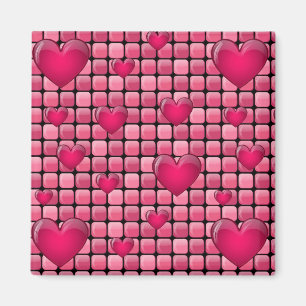 Imán Pile Rosa Con Corazón