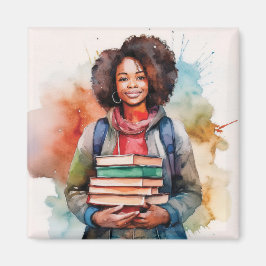 Imán Pilhas de Libros