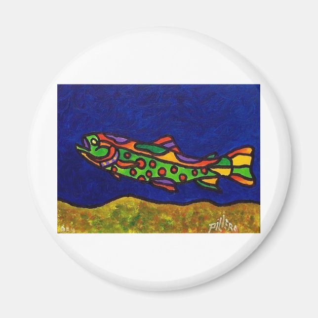 Imán Piliero Trout (Frente)