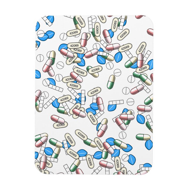 Imán Pill Sprinkles Pattern (Vertical)