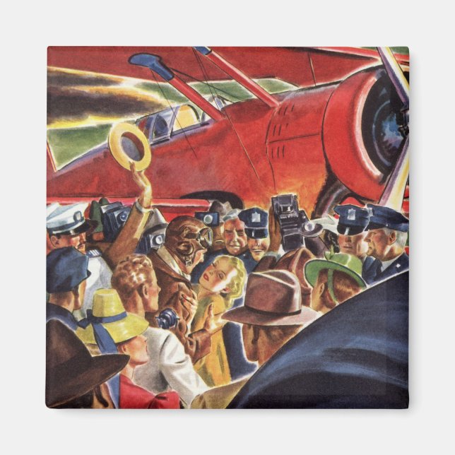 Imán Piloto de avión de propulsión única con Paparazzi (Frente)