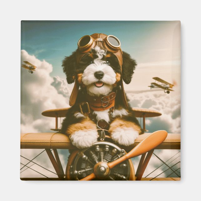 Imán piloto de Bernedoodle (Frente)