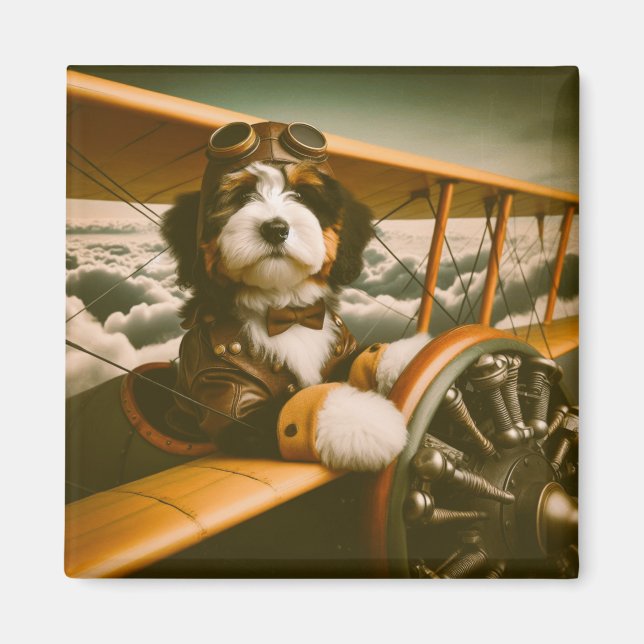 Imán piloto de Bernedoodle (Frente)