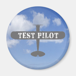 Imán Piloto De Ensayos Y Aviones