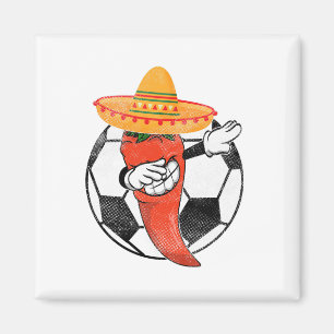 Imán Piloto de fútbol: Dabbing Hot Pepper Mexico Chili