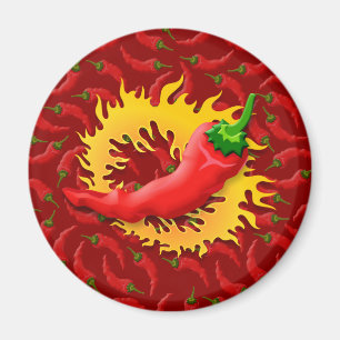 Imán Pimienta con llama