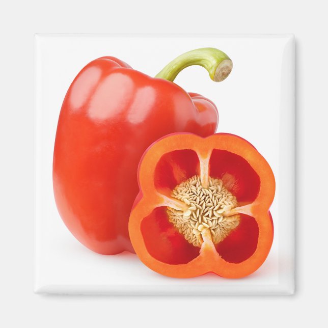 Imán Pimienta de campana roja (Frente)