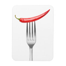 Imán Pimienta en un tenedor