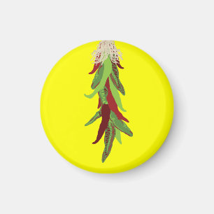 Imán pimientas de chile verdes