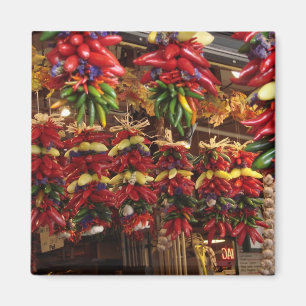 Imán Pimientas en el mercado de lugar de Pike