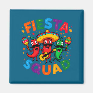 Imán Pimientos divertidos fiesta equipo cinco de mayo