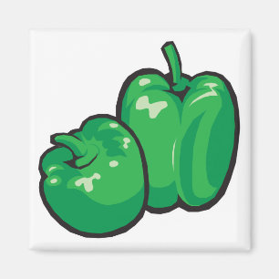 Imán pimientos verdes